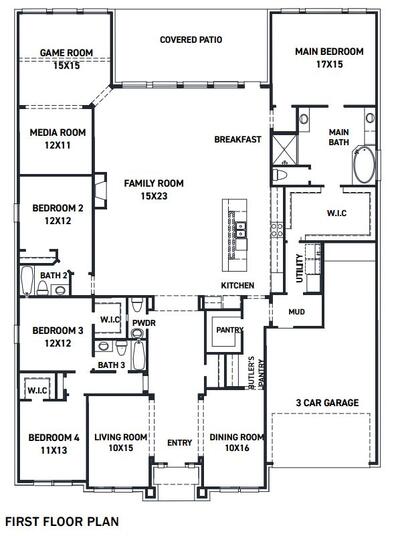 Amalfi Build on Your Lot Floor Plan by Newmark Homes