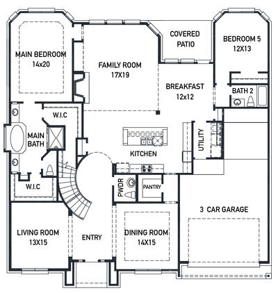 Edinburgh Floor Plan Dunham Point 70's by New Home Builder ...