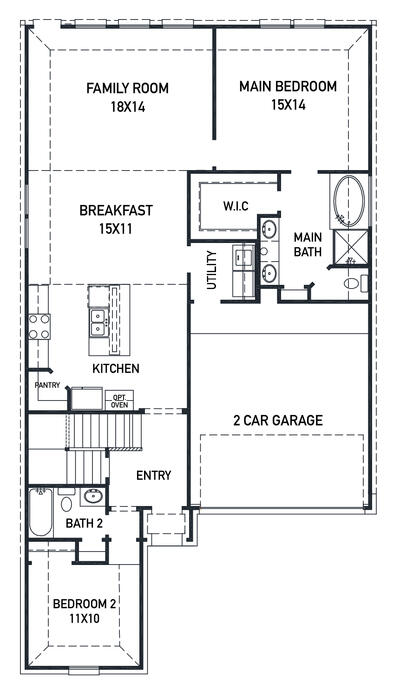 Kendall Floor Plan 45 S By New Home Builder Newmark Homes Bridgeland In Cypress Tx