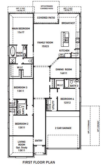 Orvieto Floor Plan by New Home Builder Newmark Homes