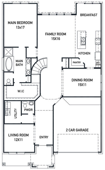 Strasburg Floor Plan by New Home Builder Newmark Homes