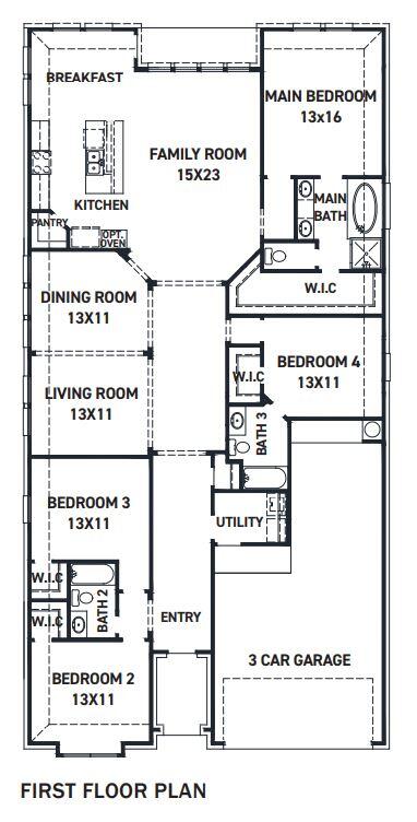 Umbria Build on Your Lot Floor Plan by Newmark Homes