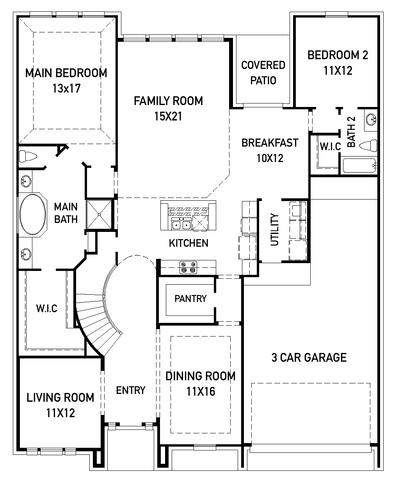Victoria Floor Plan By New Home Builder Newmark Homes Build On Your Lot In Tx