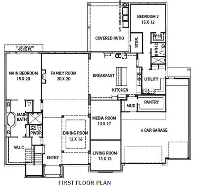 Villa Messina Floor Plan Fedrick Harris at Bridgeland by New Home ...